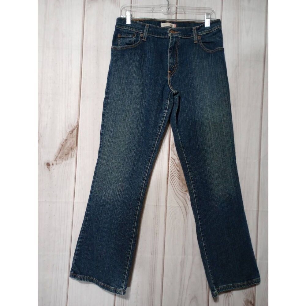 Levis 550 Relaxed Bootcut Jeans Womens 10 S Blue Denim Stretch Mid Rise 550-0314